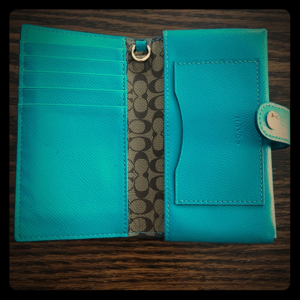 Coach Turquoise Wallet